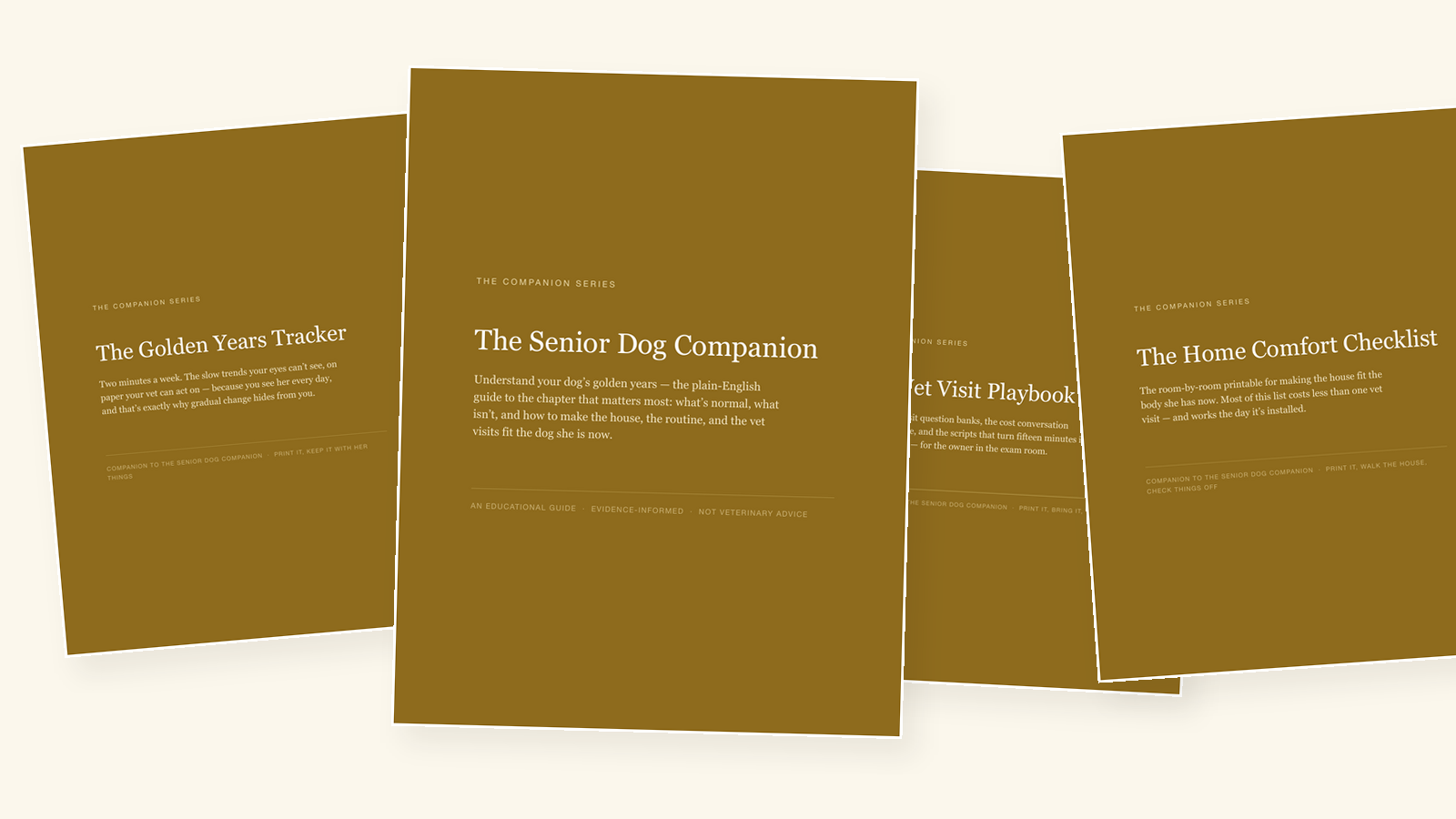 The Senior Dog Companion — four-PDF bundle